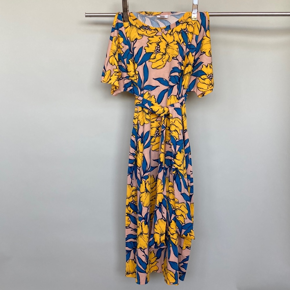 Lularoe Swing Dress with Tie and Pockets
